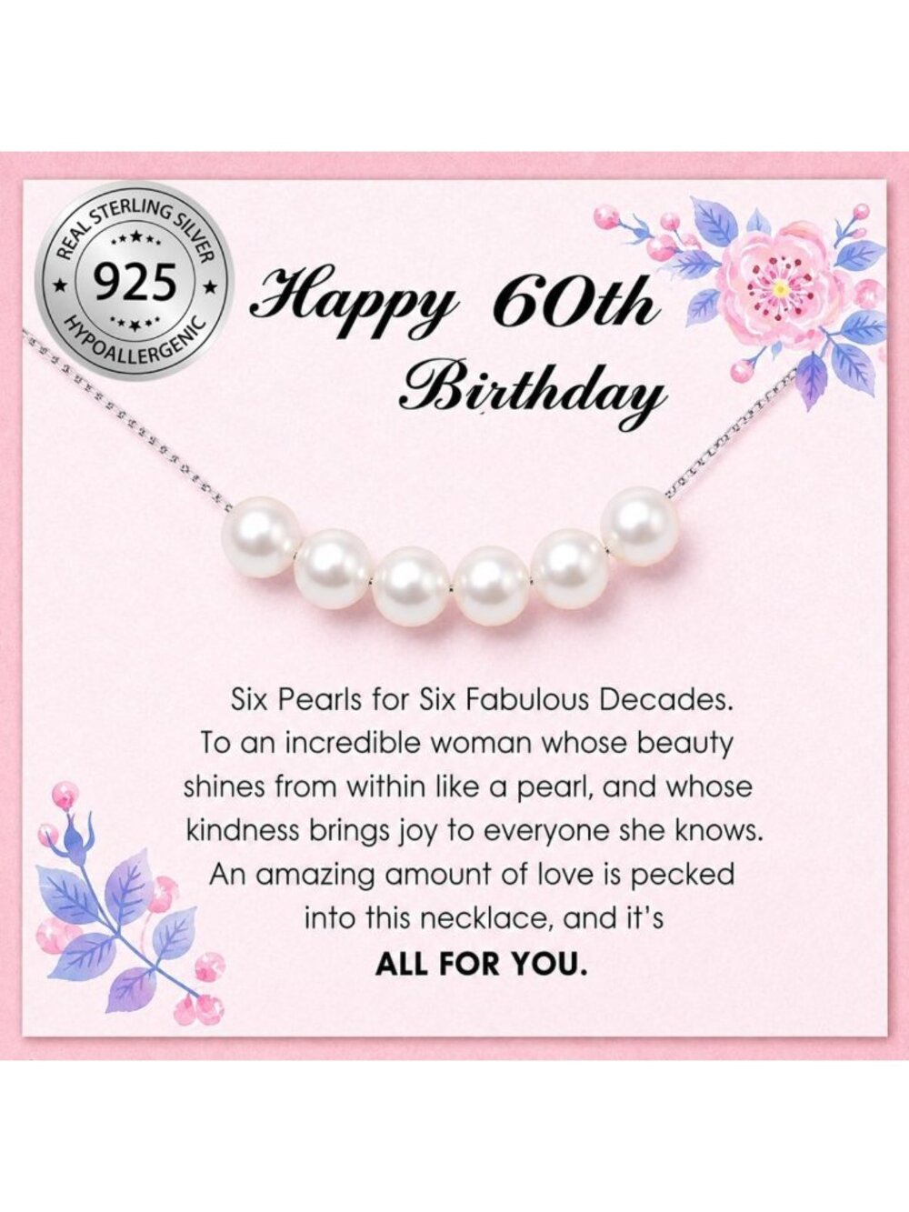 Elegant Pink Pearl Necklace - Natural Freshwater Gemstones in S925 Sterling
